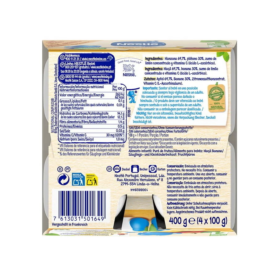 Nestlé Apfel-Banane-Kompott