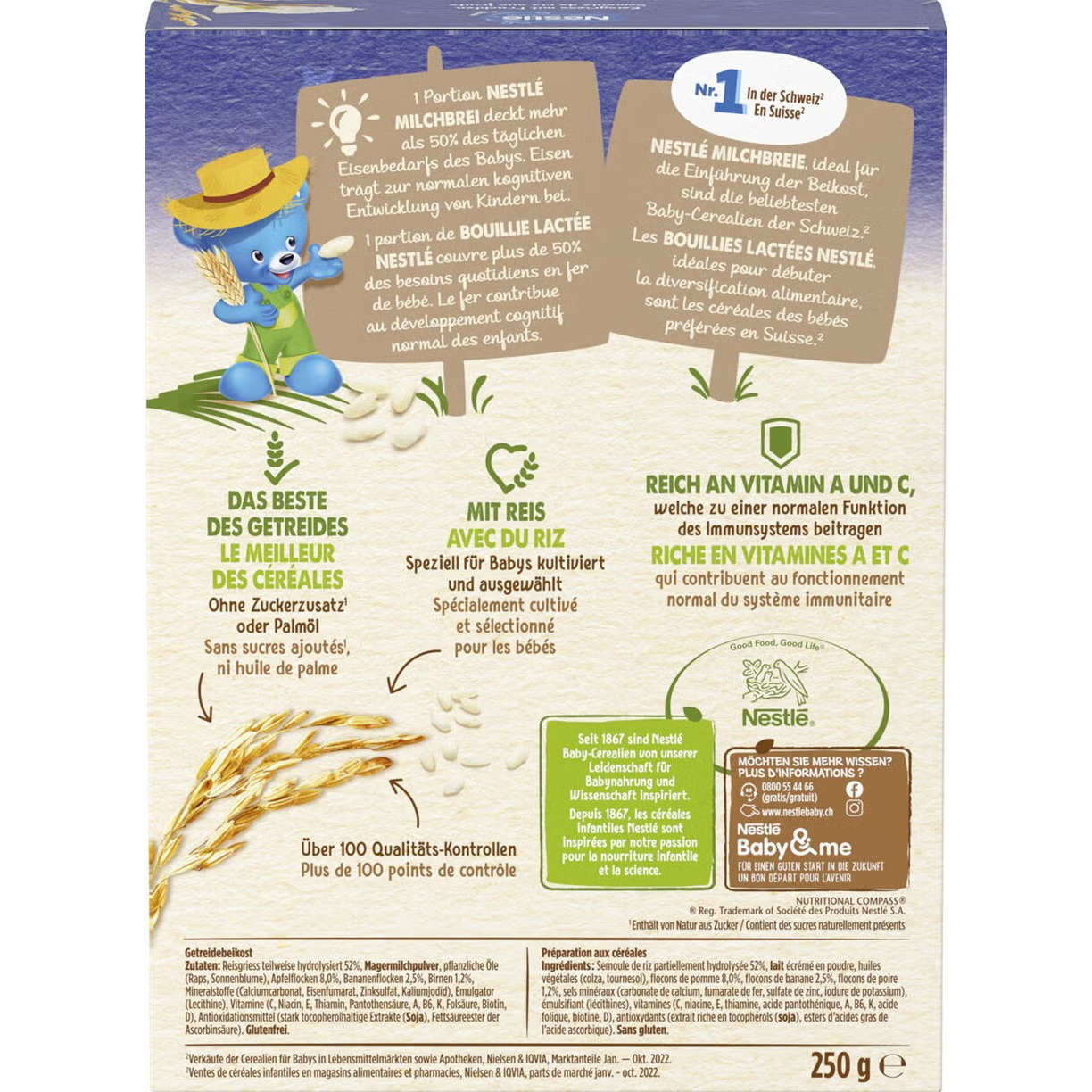 Nestlé Milchbrei Pyjama Reisgriess mit Früchten