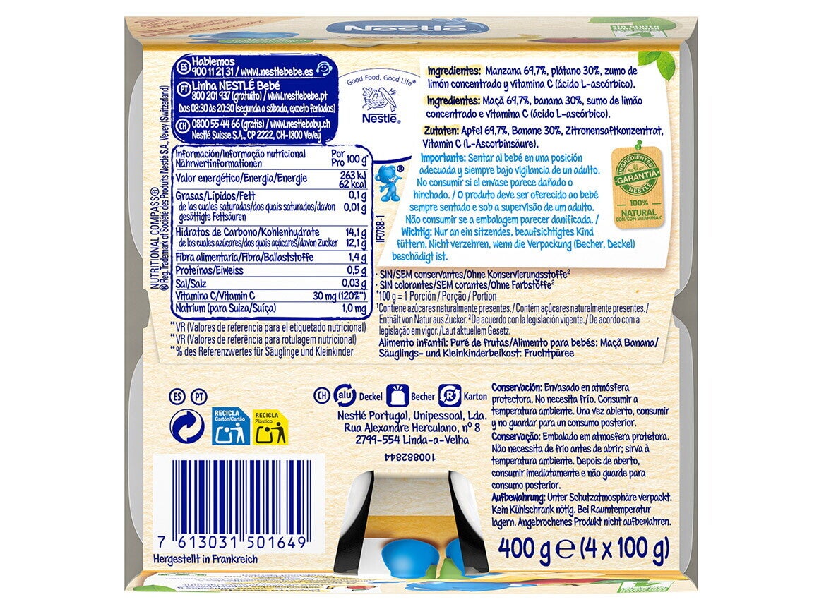 Nestlé Apfel-Banane-Kompott