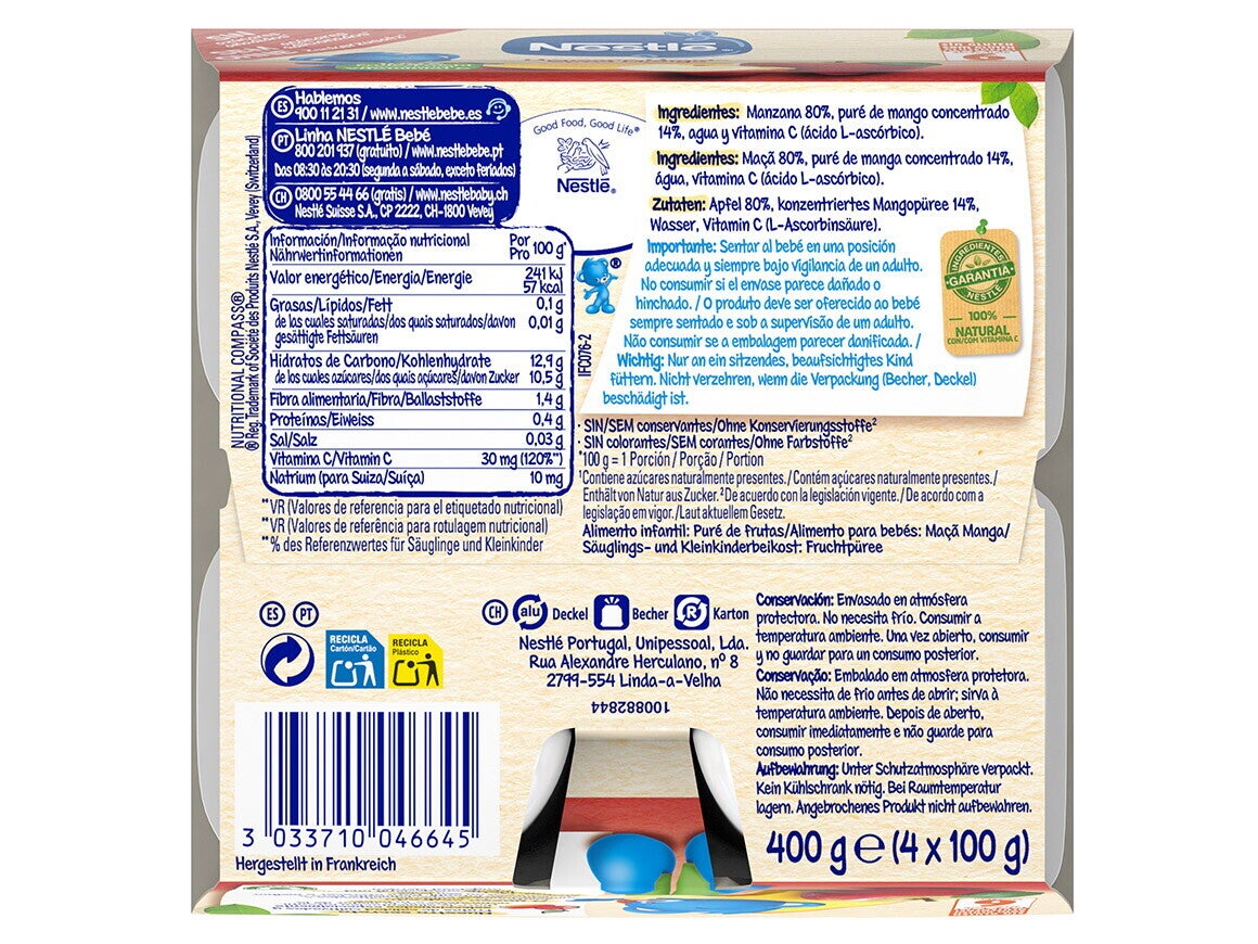 Nestlé Apfel-Mango-Kompott