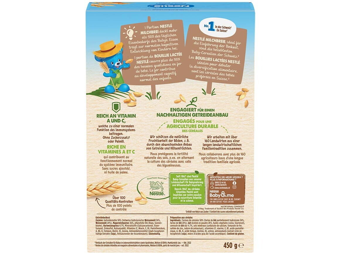 Nestlé Milchbrei Biscuit-Geschmack Cerealien