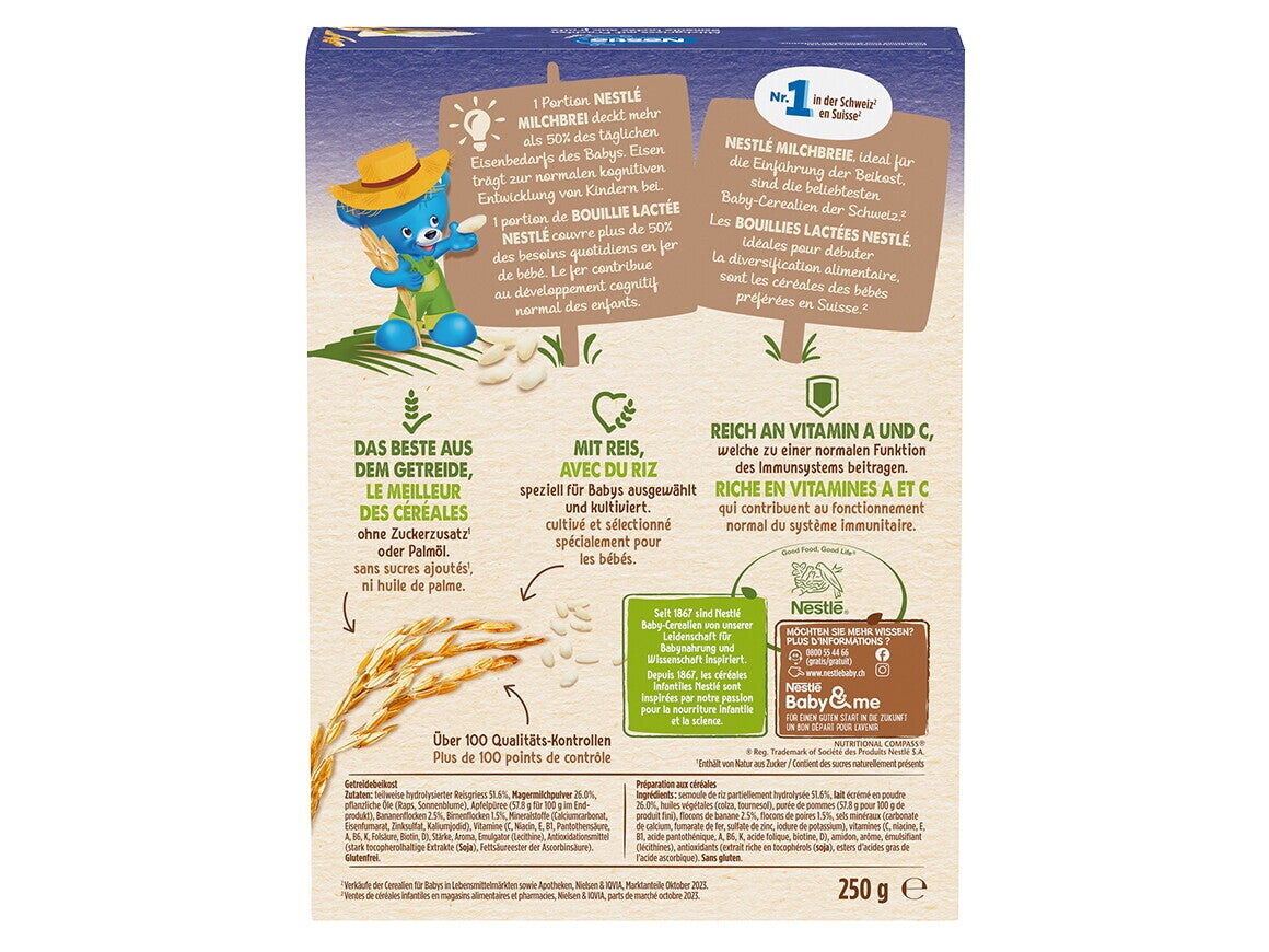 Nestlé Milchgriess Pyjama mit Früchten