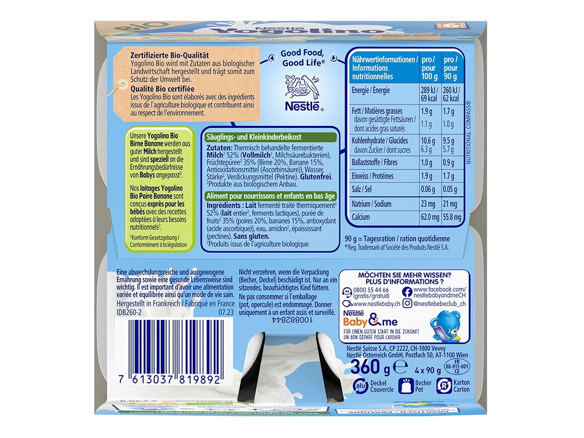 Yogolino Bio Birne & Banane