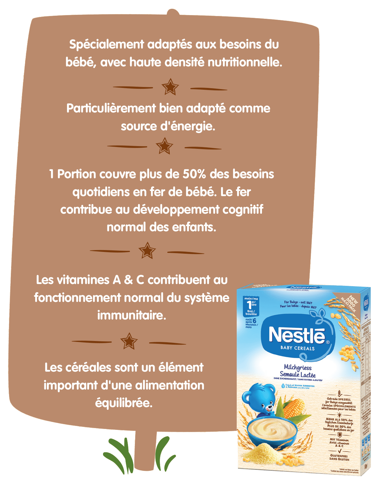 Nos avantages pour votre bébé