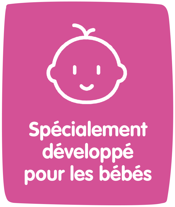 Préparé avec des ingrédients spécialement sélectionnés pour les bébés.