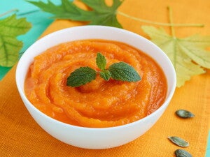 Halloweenbrei mit Kürbis und Maronis Halloweenbrei mit Kürbis und Maronis