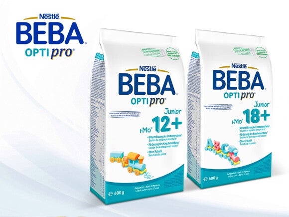 NEU: BEBA Optipro Junior 12+ und 18+ im Beutelformat NEU: BEBA Optipro Junior 12+ und 18+ im Beutelformat