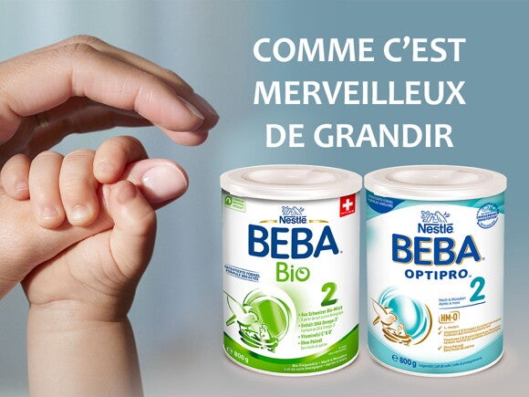 Découvrez nos laits de suite BEBA® Découvrez nos laits de suite BEBA®