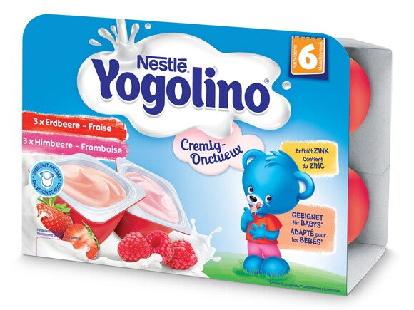 Nestlé Yogolino Cremig Erdbeere Himbeere Nestlé Yogolino Cremig Erdbeere Himbeere