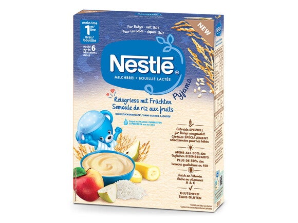 NESTLE Milchbrei Pyjama Reisgriess mit Früchten