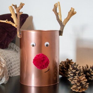 Wie wäre es mit einem kleinen Rentier als Winterdekoration?