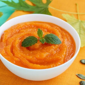 Halloweenbrei mit Kürbis und Maronis