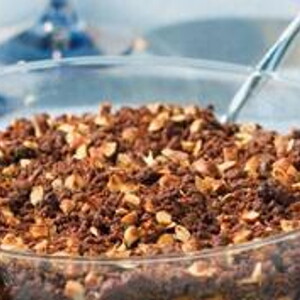 Schokolade Crumble mit Aprikosen Schokolade Crumble mit Aprikosen