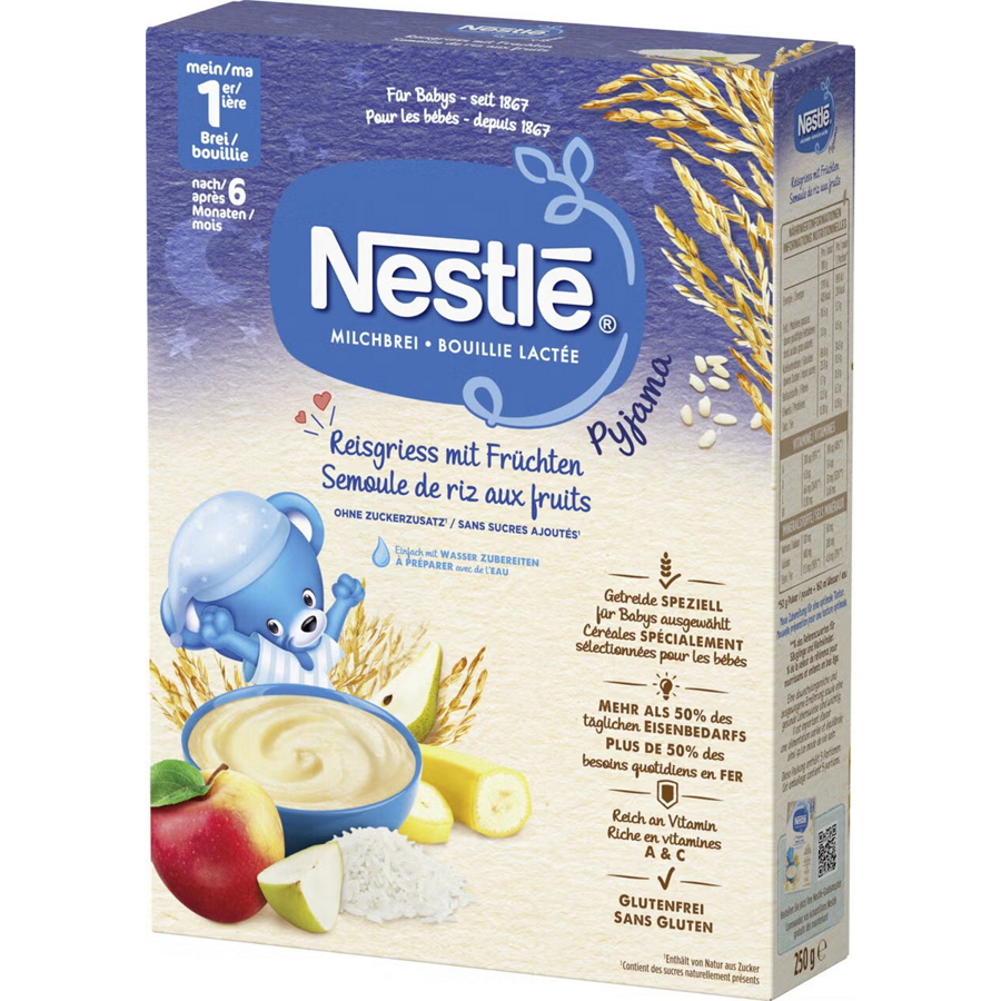 Nestlé Milchbrei Pyjama Reisgriess mit Früchten