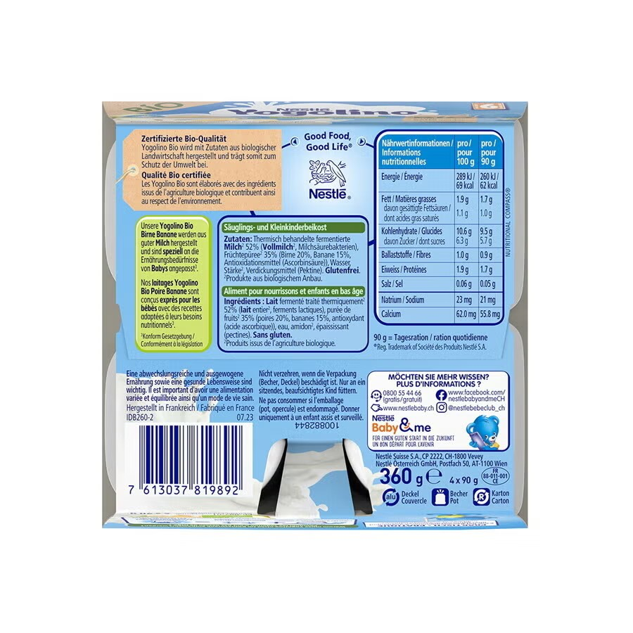 Yogolino Bio Birne & Banane