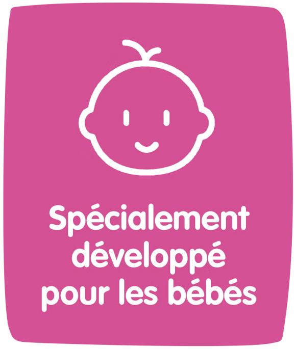 Préparé avec des ingrédients spécialement sélectionnés pour les bébés. Préparé avec des ingrédients spécialement sélectionnés pour les bébés.